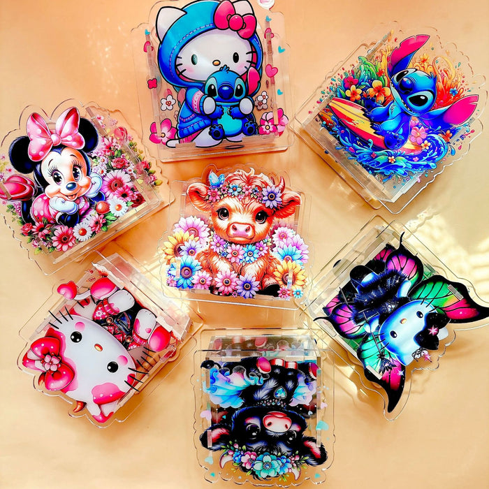 Wholesale Plastic Creative Cute Cartoon Acrylic Pencil Case JDC-PC-MangH002