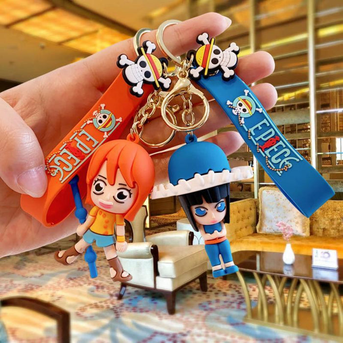 Wholesale Silicone Cartoon Doll Keychain JDC-KC-MingT224