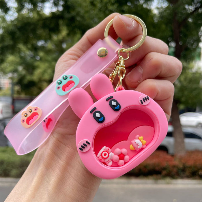 Wholesale Creative Big-Mouth Small Animal Maze Keychain