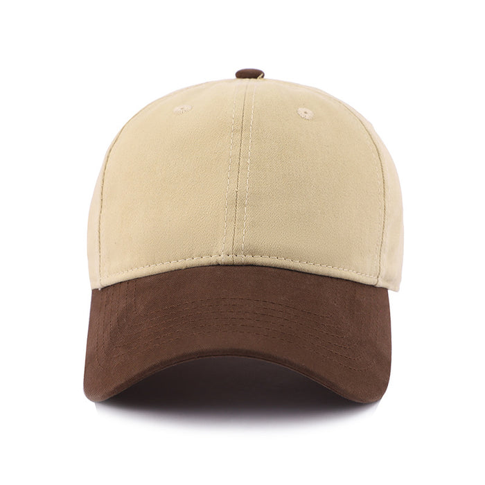 Wholesale Color blocked versatile hat, duckbill cap, soft top, sunshade and sun protection baseball cap