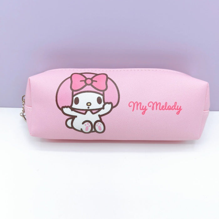 Wholesale Casual Cartoon Double Sided Print Zipper PU Pencil Case For Students Large Capacity Storage