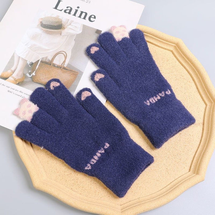 Wholesale Gloves Plush Finger Bears Keep Warm JDC-GS-shunh001