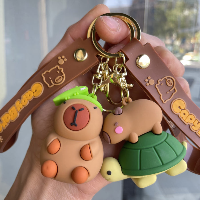 Wholesale Keychain Cute Dolphin Doll Bag Pendant Car Keychain Doll Machine Small Gift Wholesale