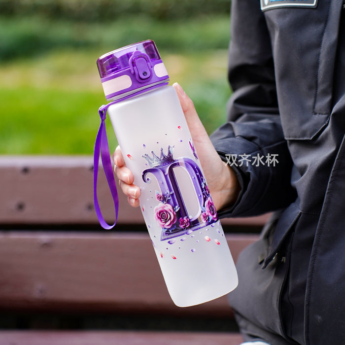 Wholesale Simple letter water bottle