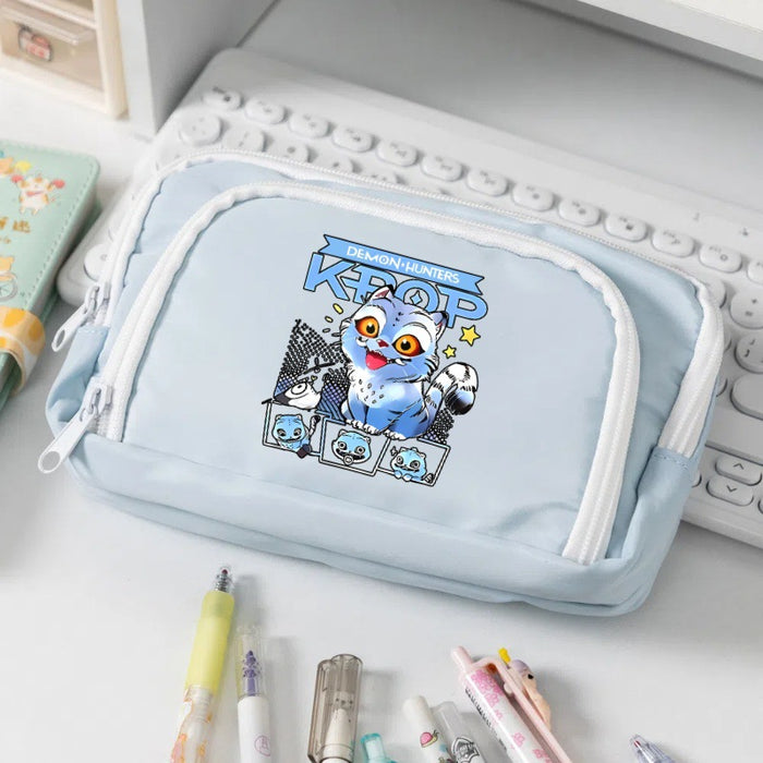 Wholesale Cute cartoon character candy-colored pencil bags for primary and secondary school students