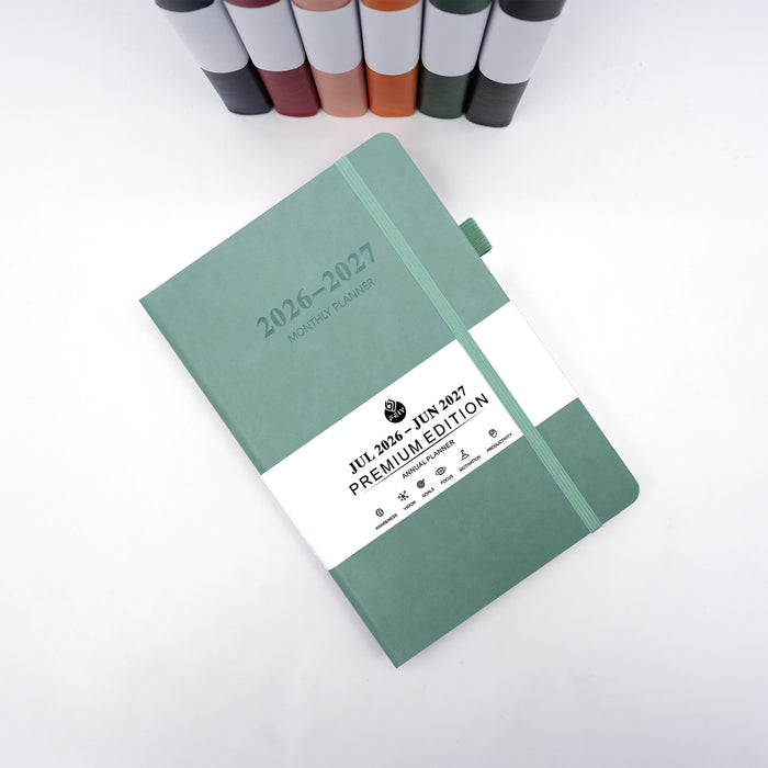 Wholesale A5 Imitation Leather Weekly Monthly Planner Trendy Business Office Notebook