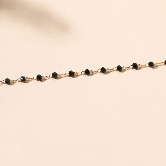 Wholesale New jewelry simple alloy zircon necklace fashionable and versatile collarbone chain necklace