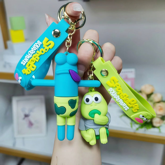 Wholesale Metal Funny Fish Character Keychain for Bag Charm Car Key Accessory Stylish Decorative Gift MOQ≥2