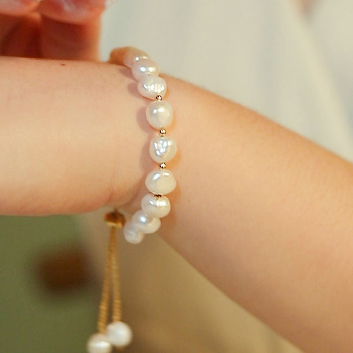 Wholesale Irregular Freshwater Imitation Pearl Bracelet Women's Pull-out Adjustable Bracelet