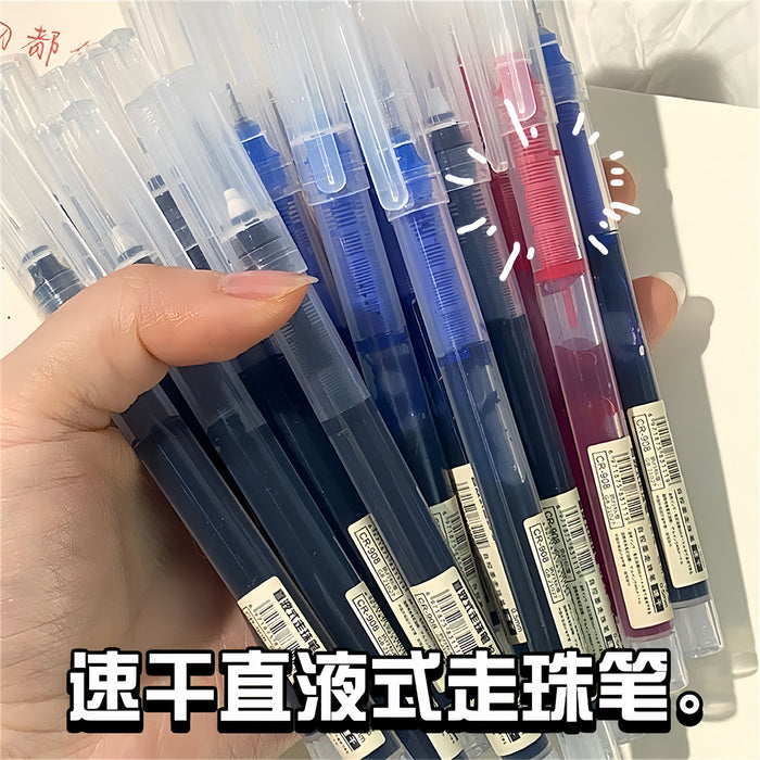 Wholesale Liquid Ball Pen 0. 5m Gel Pen Black Student Quick-drying Pen