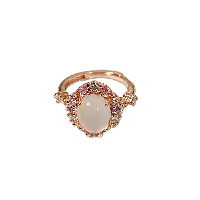 Wholesale Full Diamond Ring, Light Luxury, Exquisite, Versatile, High End, Open Mouth Finger Ring