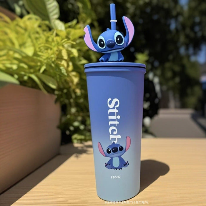 Wholesale Cartoon Large-Capacity Simple Thermos Cup Coffee Cup Portable Car Straw Cup