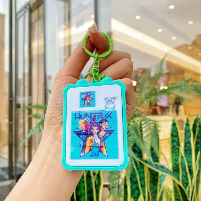 Wholesale K-POP handheld puzzle PVC keychains