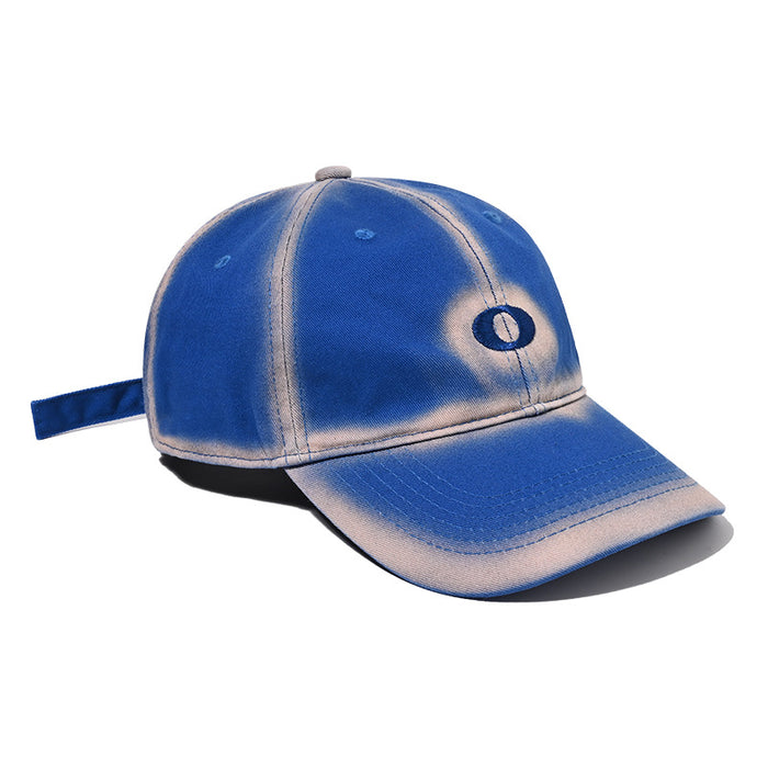 Wholesale Retro soft top baseball cap, washed trendy duckbill cap, made old, spray painted embroidered hat