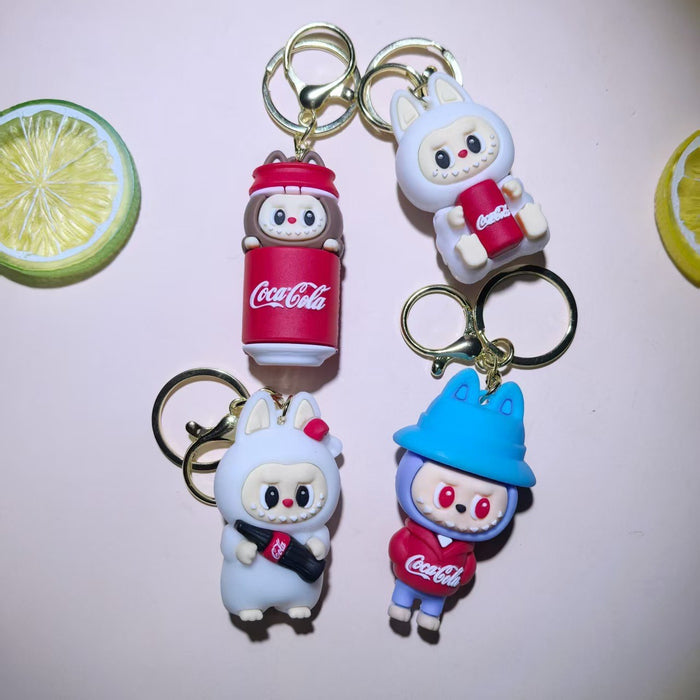 Wholesale Cartoon Loving Little Sheep Keychain Pendant,  Cute Student Bag Pendant,  Couple Style Small Gift Stall