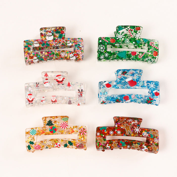 Wholesale Square Christmas themed ornament clip