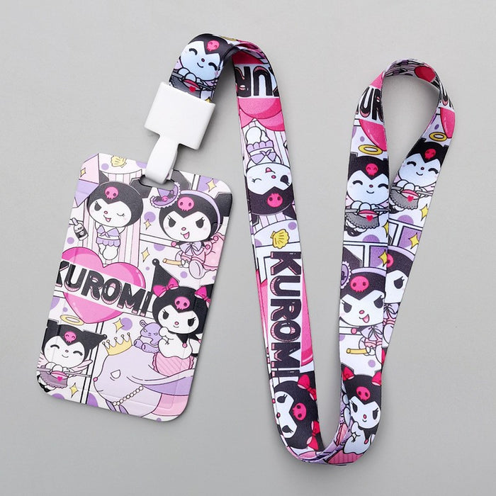 Wholesale Cartoon Style Plastic Card Holder With Neck Strap For Everyday Campus Use Stylish Gift