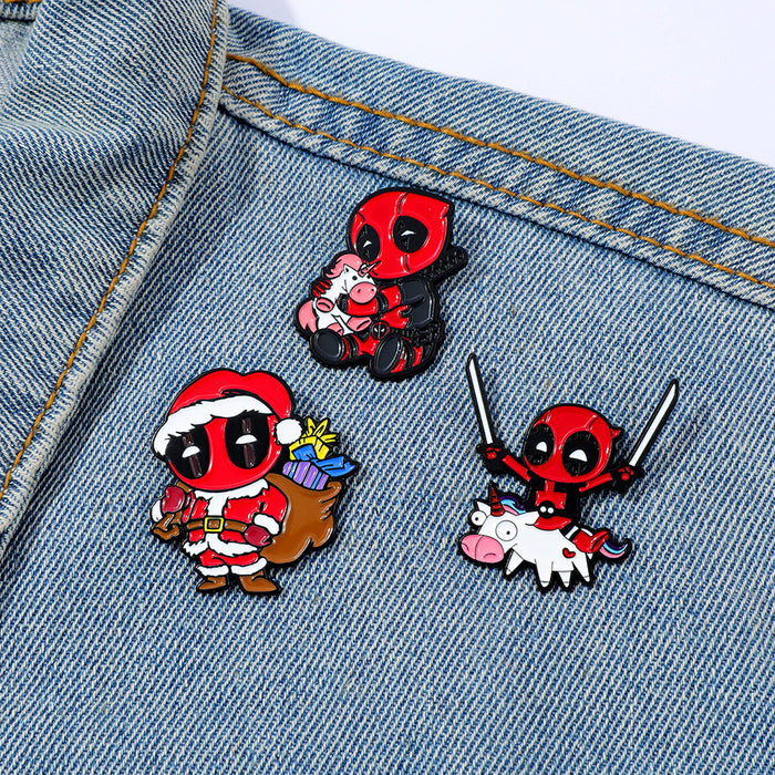 Wholesale Cute  Metal Badge Cartoon Characters Alloy Brooch Accessories Pin Decoration