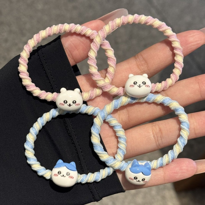 Wholesale Cute Hair Loop Cartoon Girl's Head Rope Rubber Band Internet Popular Hair Rope