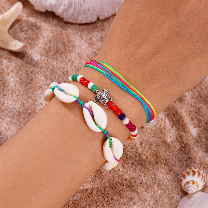 Wholesale Bohemian Beach Bracelet Set Alloy Handmade Charm Bracelets