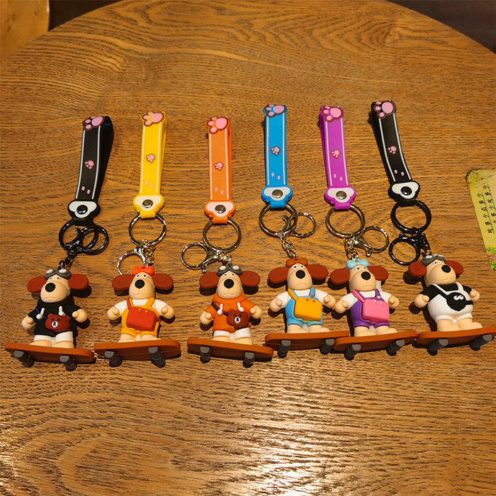 Wholesale Cartoon Silicone Doll Keychain JDC-KC-Tingm199