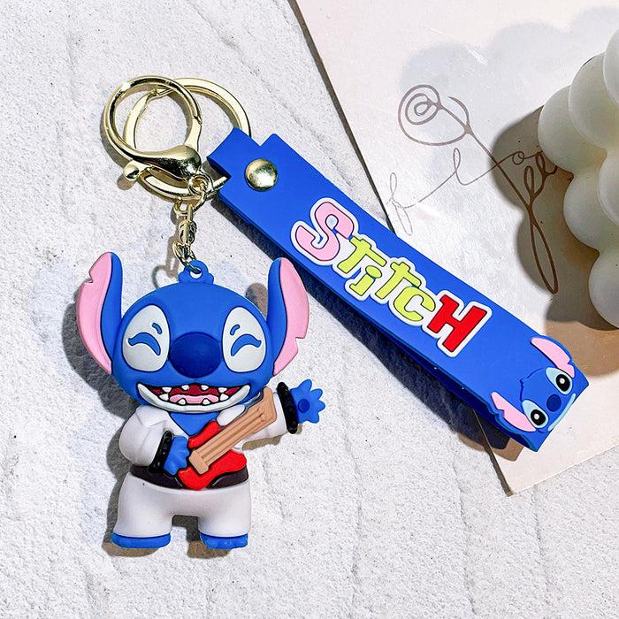 Wholesale cute doll  soft rubber pvc car key chain