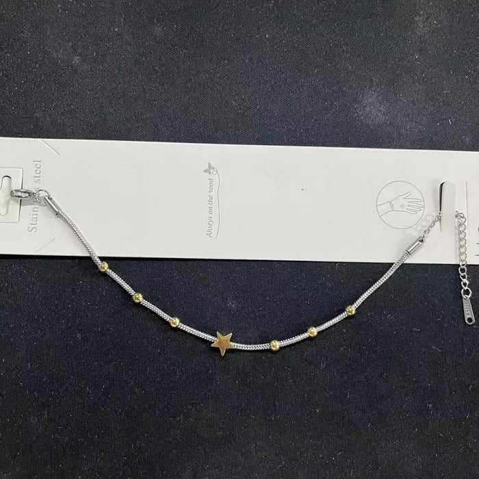 Wholesale Titanium steel and stainless steel bracelets for female students.
