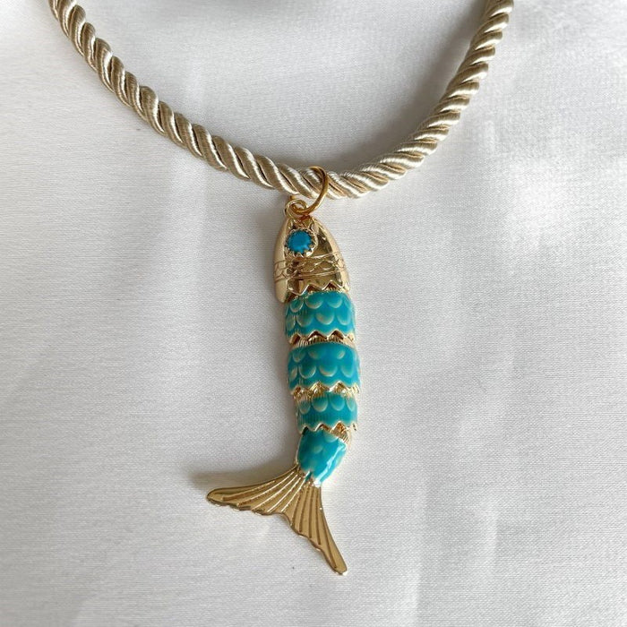 Wholesale Stainless steel fashionable and simple electroplated color preserving women's pendant necklace