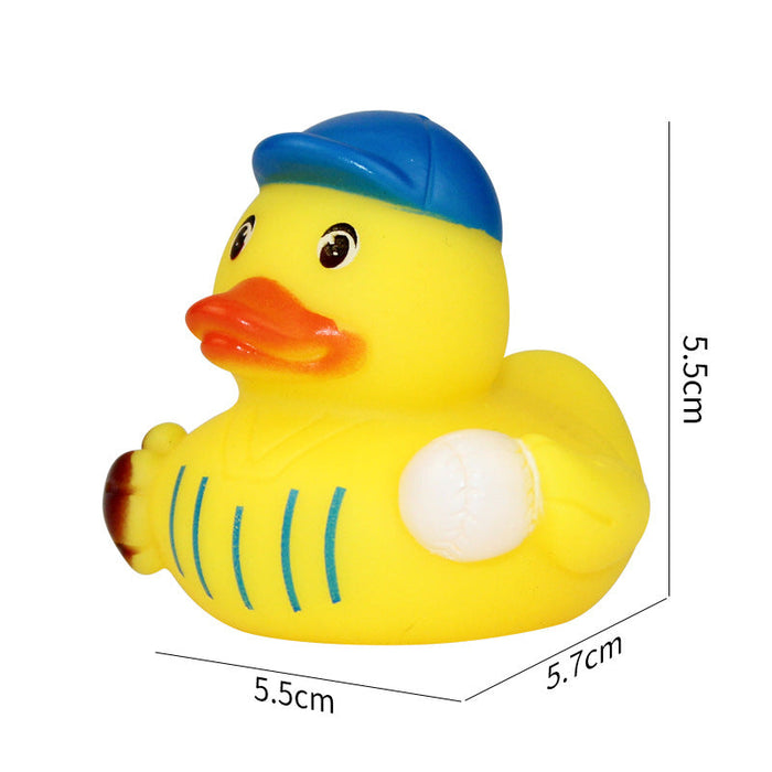 Wholesale Creative duck toy pinch sound baby bath toy