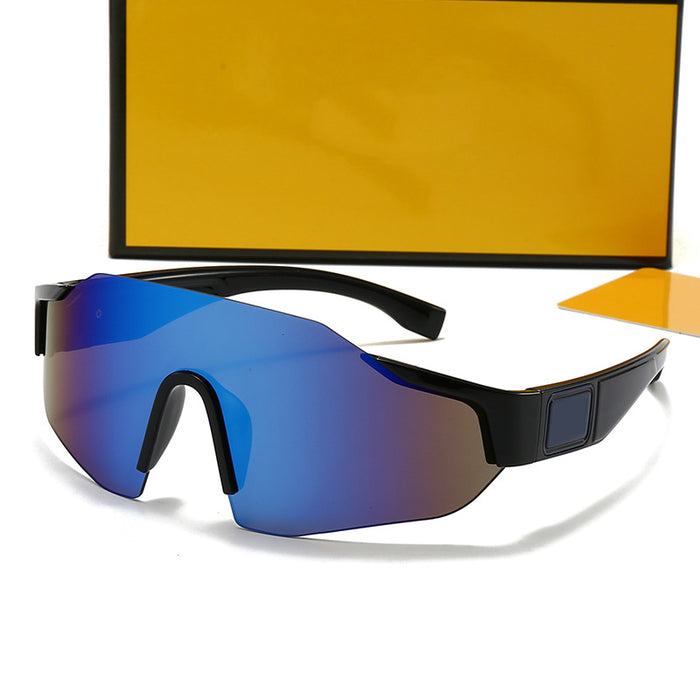 Wholesale Fashion sunglasses, colorful frameless one-piece sunglasses, driving goggles, and eye protection