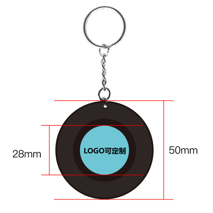 Wholesale New vinyl record refrigerator sticker DIY personalized celebrity refrigerator sticker keychain mini record coaster