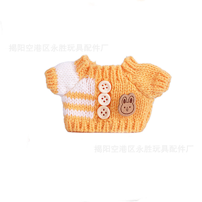 Wholesale 6pcs/set Only Clothes Are Suitable for Vinyl Dolls,  Plush Dolls and Other Wearable Wool Clothes to Change Clothes