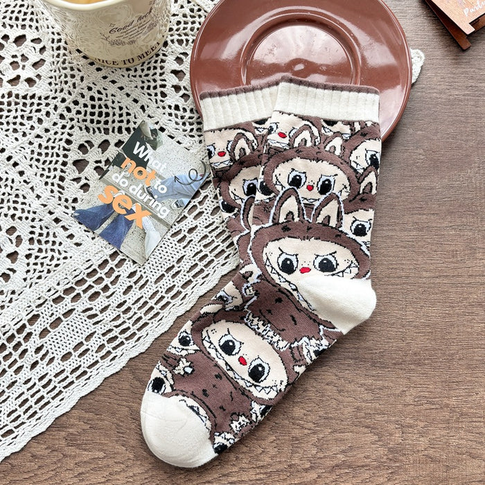 Wholesale Cartoon Socks Children Autumn/Winter Mid Tube Women's Socks Anime Cartoon Long Tube Men's Socks