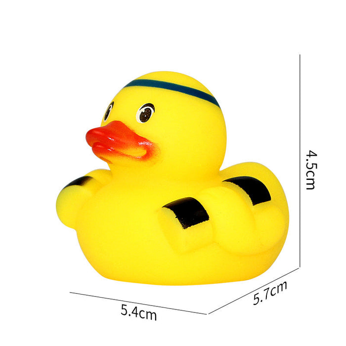 Wholesale Creative duck toy pinch sound baby bath toy