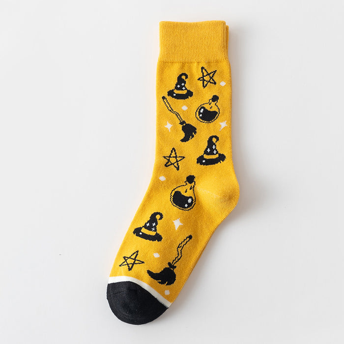 Wholesale Socks, long socks, trendy brand, street festival cartoon pattern, middle tube