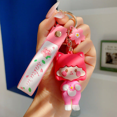 Wholesale Cherry Blossom Girl Keychain