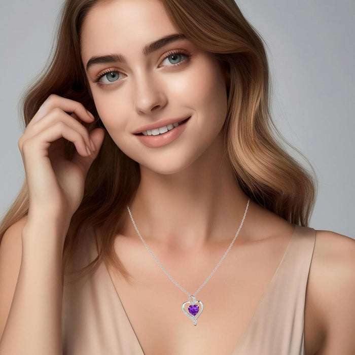 Wholesale Heart-shaped diamond necklace