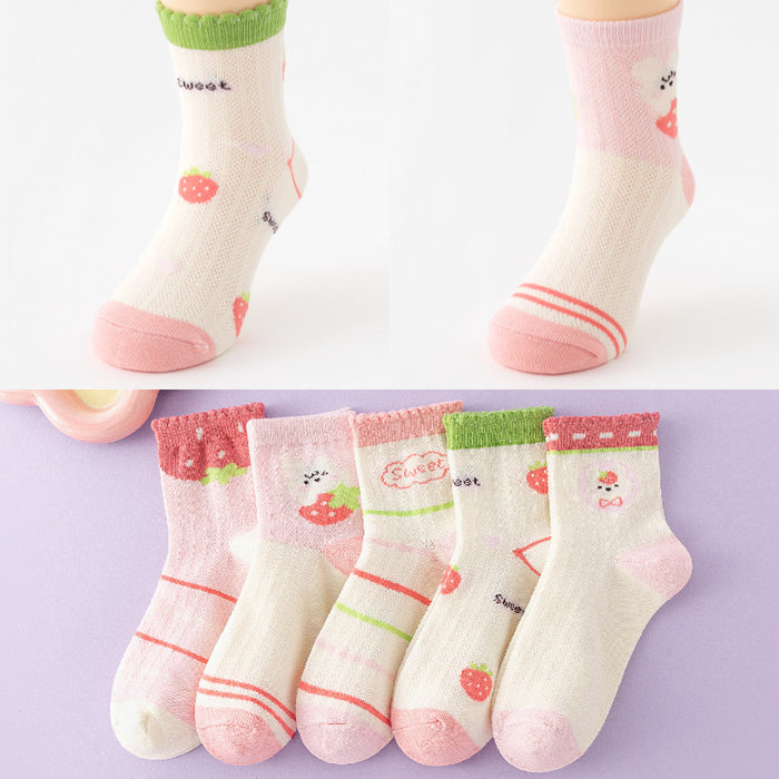 Wholesale 5pcs children' s socks baby sports socks large children' s stockings