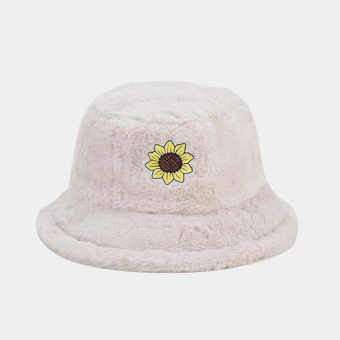 Wholesale Sunflower Plush Bucket Hat JDC-FH-LvY049