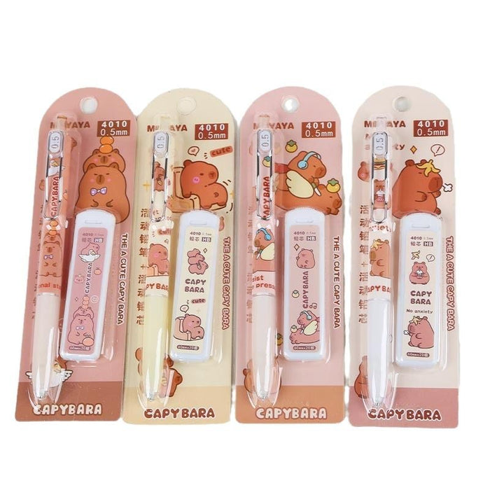 Wholesale Capybara Automatic Pencil with Refill Press Pencil suit Cartoon Activity Pencil Stationery