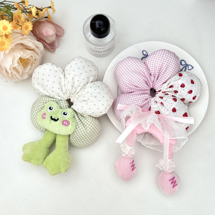 Wholesale Cute Butt Flower Hair Scrunchies