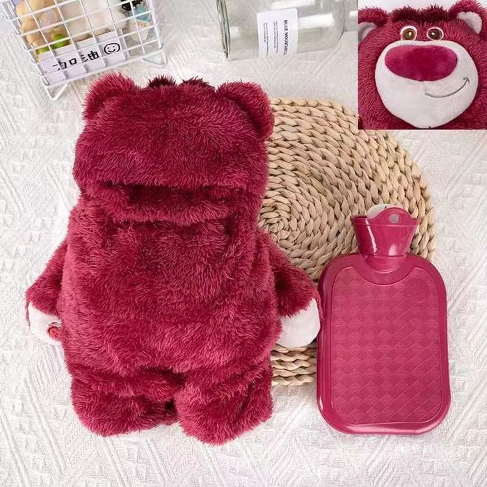 Wholesale Cartoon Hand Warmer  Bear Water-Filled Hot Water Bottle Cute Plush Toy Hand Warmer