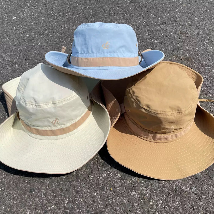 Wholesale Fishing hat, sunscreen hat, sunshade fisherman hat, large brim sun hat, outdoor hiking and mountaineering hat