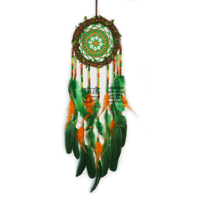 Wholesale Handmade Vine Dreamcatcher Feather Wind Chime Home Decor MOQ≥2