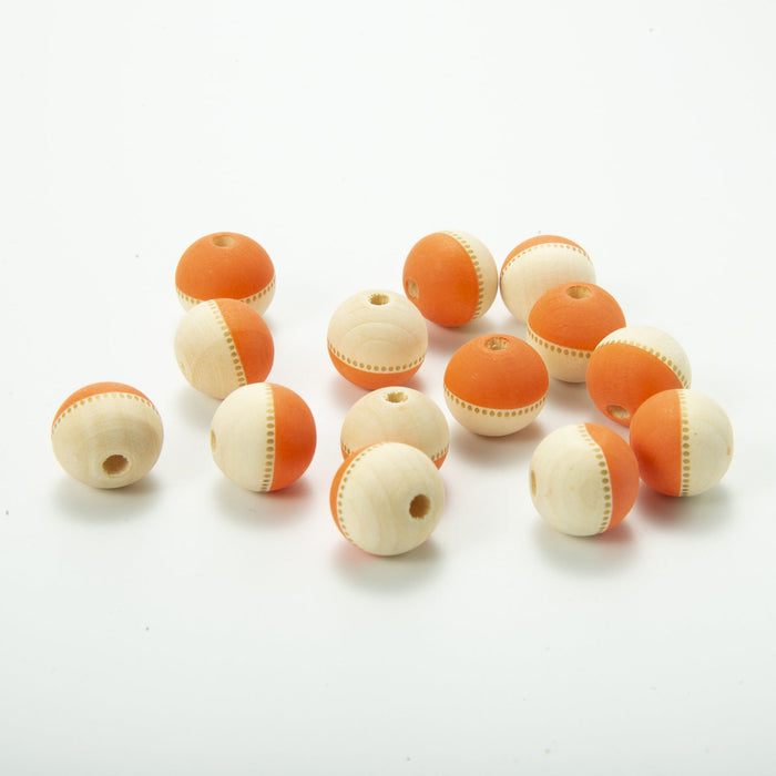 Wholesale of 10PCS/PACK Independence Day Colored Wooden Beads JDC-BDS-DianJin027