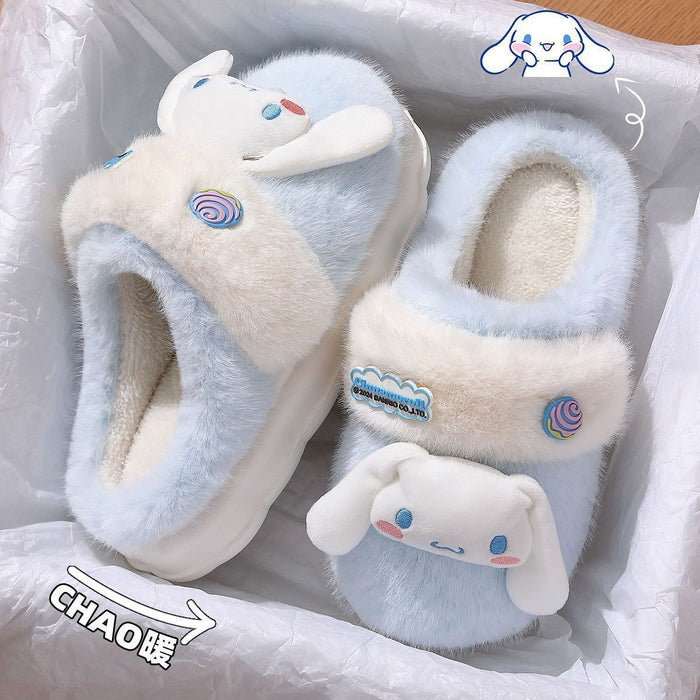 Wholesale Winter indoor non-slip warm and cute plush slippers