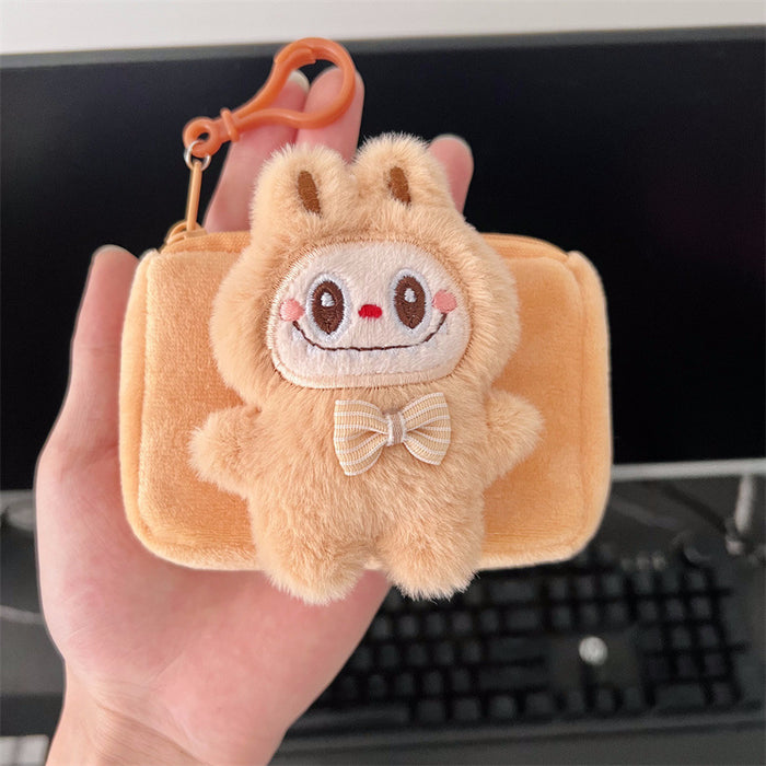 Wholesale Cute plush doll coin purse keychain Handbags