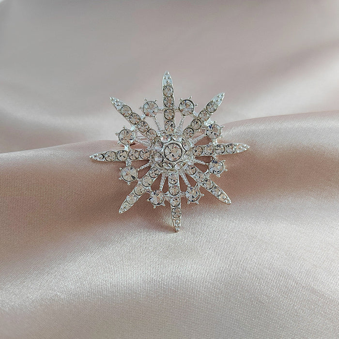 Wholesale snowflake corsage temperament  star ladies brooch accessories