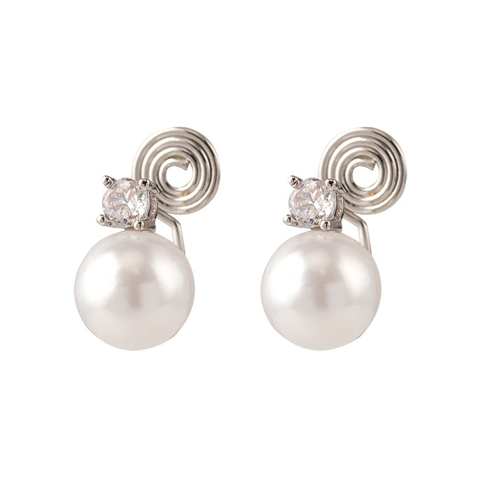 Wholesale Retro fashion, light luxury temperament, exquisite pearl, high-end ear clip