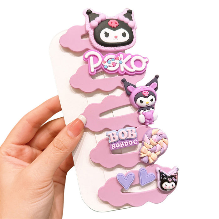 Wholesale Cartoon Children's Soft Glue Hair Clip Set JDC-HC-Jiangx001